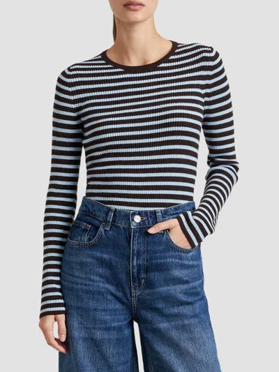 La Ligne Women's Mulberry Sweater In Chocolate Blue