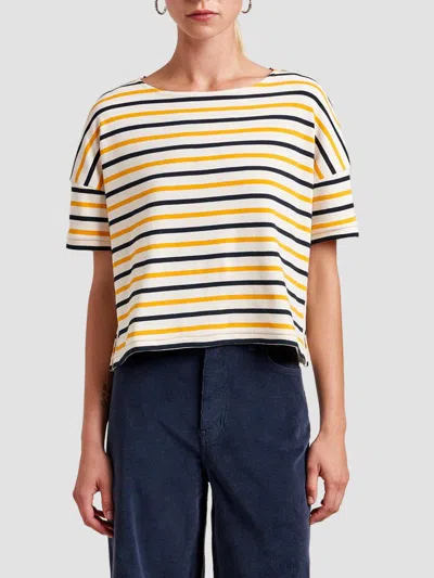 La Ligne Women's Short Breton T-shirt In Animal Print