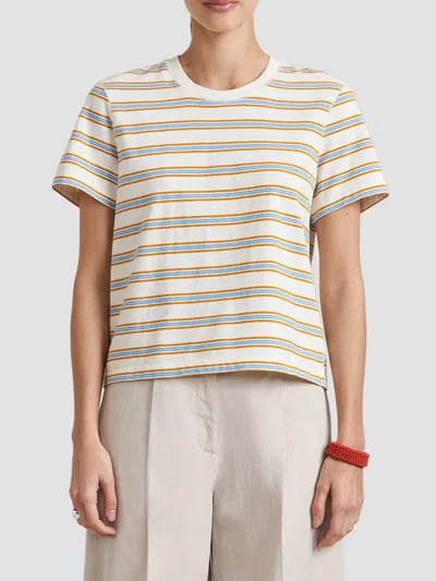 La Ligne Women's Striped Mol T-shirt In White