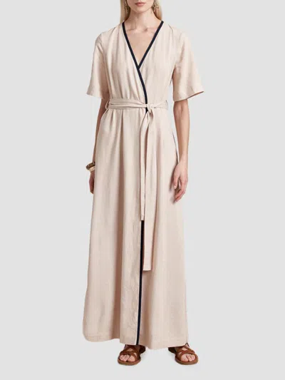 La Ligne Women's Wrap Dress In Neutral