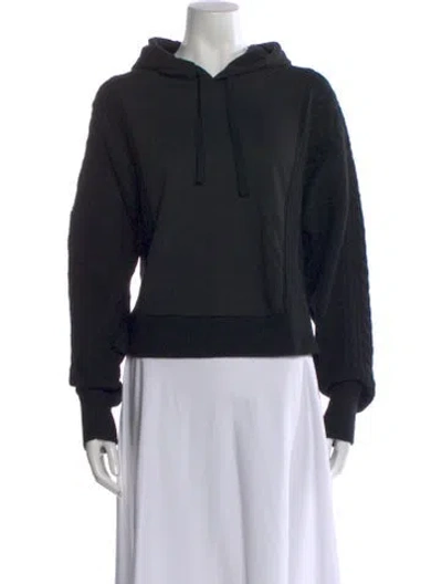Pre-owned La Ligne Wool Crew Neck Hoodie In Black