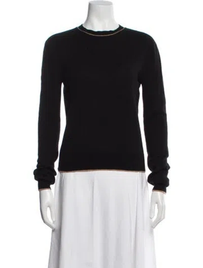 Pre-owned La Ligne Wool Crew Neck Sweater In Black