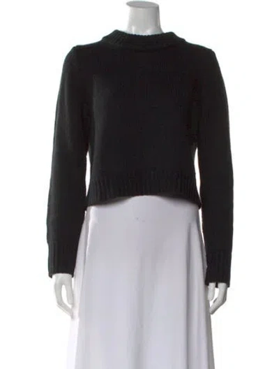 Pre-owned La Ligne Wool Crew Neck Sweater In Black