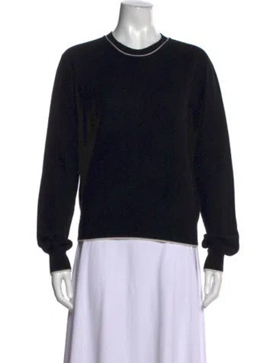 Pre-owned La Ligne Wool Crew Neck Sweater In Black