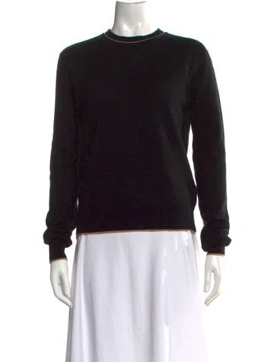 Pre-owned La Ligne Wool Crew Neck Sweater In Black