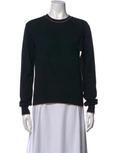 Pre-owned La Ligne Wool Crew Neck Sweater In Black