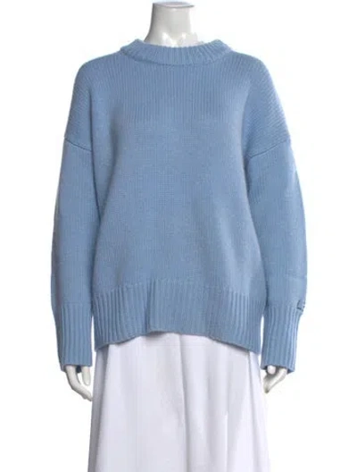 Pre-owned La Ligne Wool Crew Neck Sweater In Blue