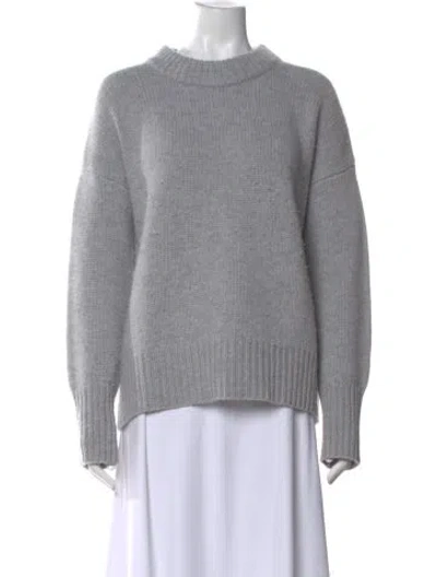 Pre-owned La Ligne Wool Crew Neck Sweater In Gray