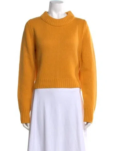 Pre-owned La Ligne Wool Crew Neck Sweater W/ Tags In Yellow