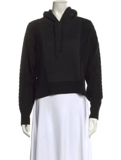 Pre-owned La Ligne Wool Crew Neck Sweatshirt In Black