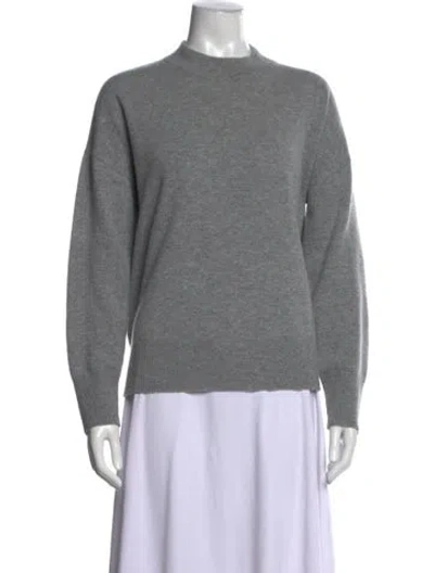 Pre-owned La Ligne Wool Mock Neck Sweater In Gray