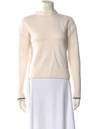 Pre-owned La Ligne Wool Mock Neck Sweater In Neutral