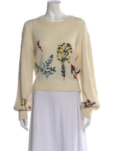 Pre-owned La Ligne Wool Printed Sweater In Neutral