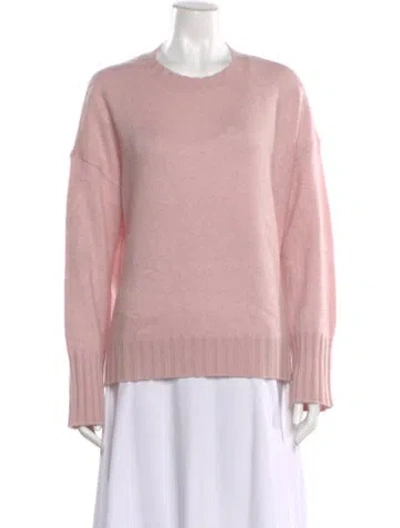 Pre-owned La Ligne Wool Scoop Neck Sweater In Pink