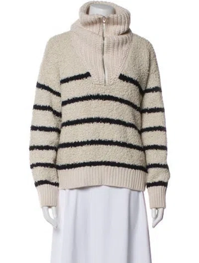 Pre-owned La Ligne Wool Striped Jacket In Neutral