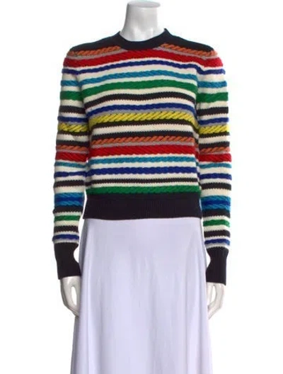 Pre-owned La Ligne Wool Striped Sweater In Black