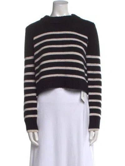 Pre-owned La Ligne Wool Striped Sweater In Black