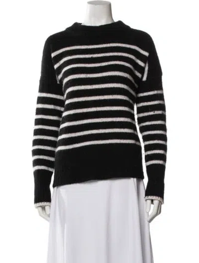 Pre-owned La Ligne Wool Striped Sweater In Black