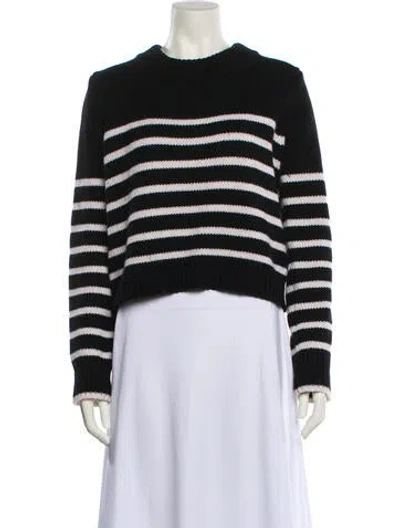 Pre-owned La Ligne Wool Striped Sweater In Black