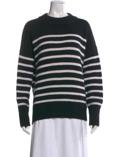 Pre-owned La Ligne Wool Striped Sweater In Black