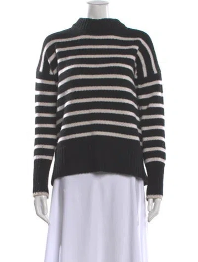 Pre-owned La Ligne Wool Striped Sweater In Black