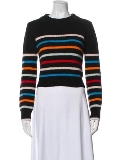 Pre-owned La Ligne Wool Striped Sweater In Black