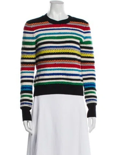 Pre-owned La Ligne Wool Striped Sweater In Black