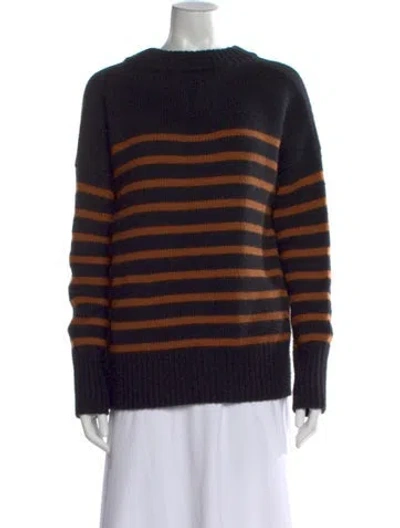 Pre-owned La Ligne Wool Striped Sweater In Black