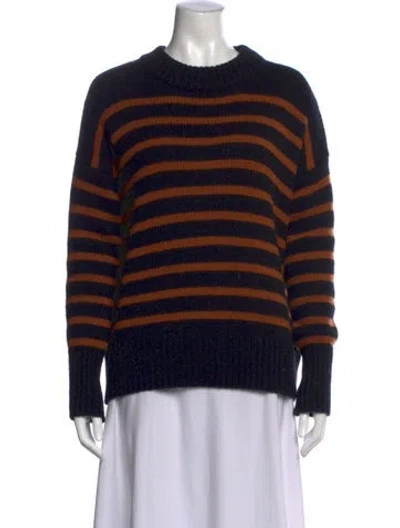 Pre-owned La Ligne Wool Striped Sweater In Black