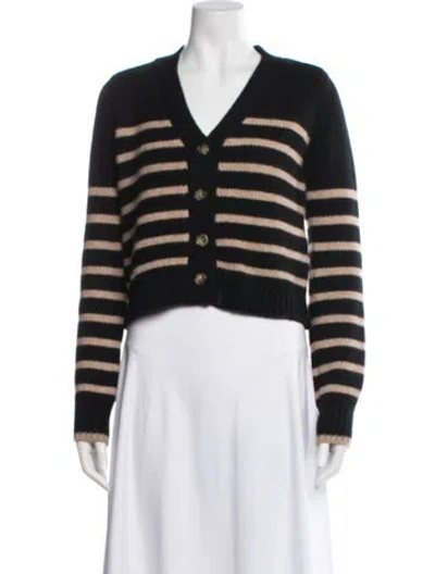 Pre-owned La Ligne Wool Striped Sweater In Black