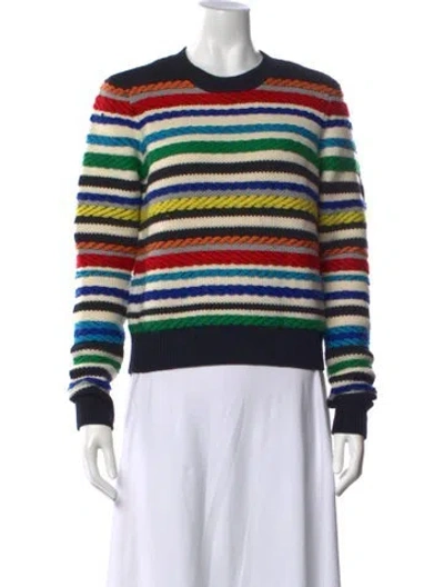 Pre-owned La Ligne Wool Striped Sweater In Black