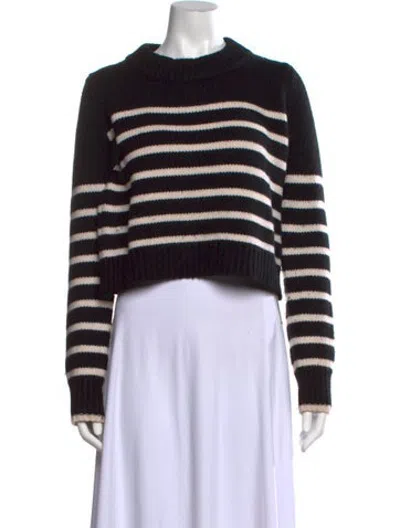 Pre-owned La Ligne Wool Striped Sweater In Black