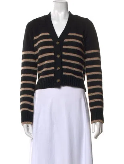 Pre-owned La Ligne Wool Striped Sweater In Black