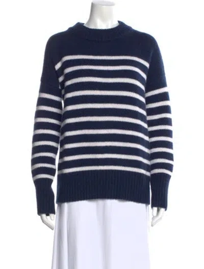 Pre-owned La Ligne Wool Striped Sweater In Blue