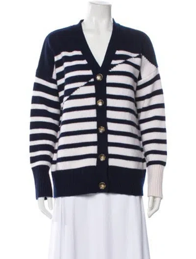Pre-owned La Ligne Wool Striped Sweater In Blue
