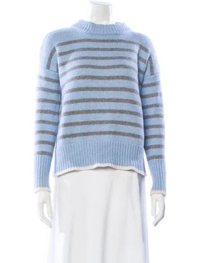 Pre-owned La Ligne Wool Striped Sweater In Blue