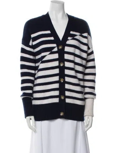 Pre-owned La Ligne Wool Striped Sweater In Blue