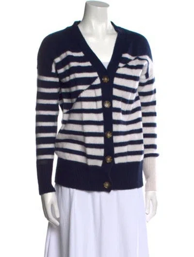 Pre-owned La Ligne Wool Striped Sweater In Blue