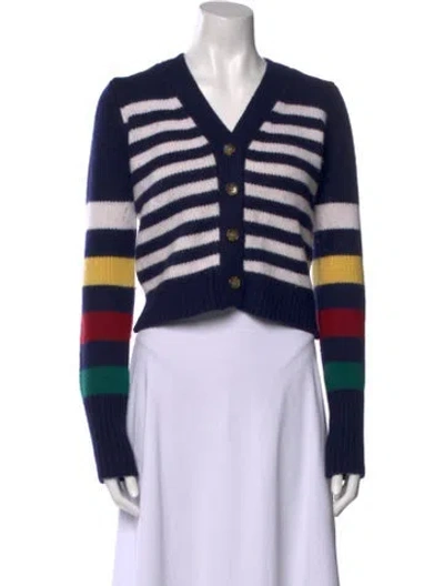 Pre-owned La Ligne Wool Striped Sweater In Blue