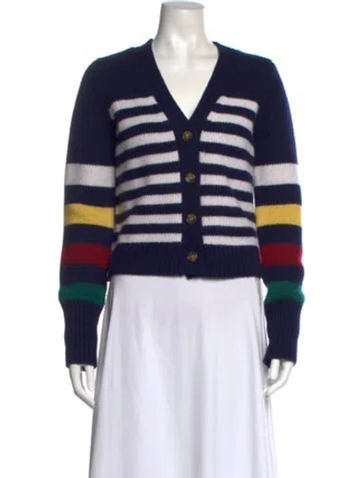 Pre-owned La Ligne Wool Striped Sweater In Blue