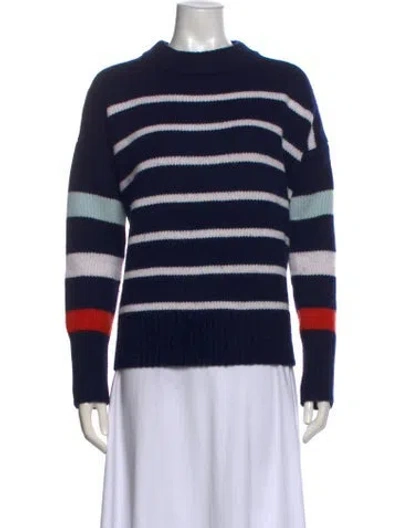 Pre-owned La Ligne Wool Striped Sweater In Blue
