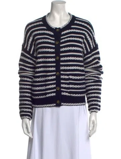Pre-owned La Ligne Wool Striped Sweater In Blue