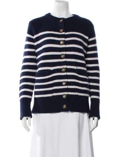 Pre-owned La Ligne Wool Striped Sweater In Blue