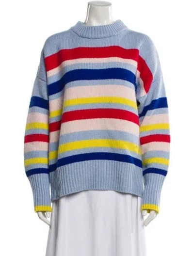 Pre-owned La Ligne Wool Striped Sweater In Blue