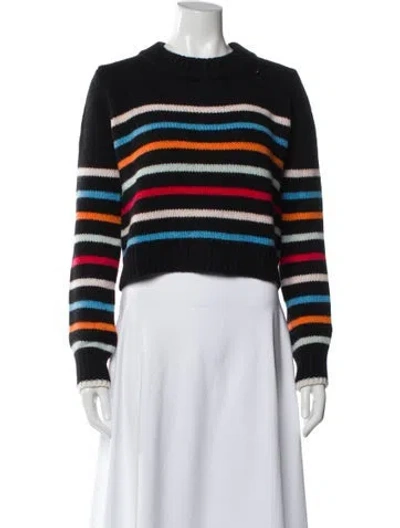Pre-owned La Ligne Wool Striped Sweater In Blue