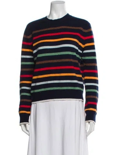Pre-owned La Ligne Wool Striped Sweater In Blue