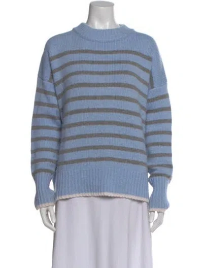 Pre-owned La Ligne Wool Striped Sweater In Blue