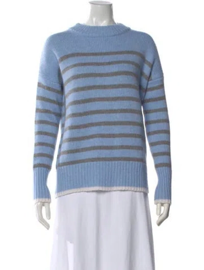 Pre-owned La Ligne Wool Striped Sweater In Blue