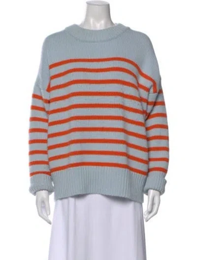 Pre-owned La Ligne Wool Striped Sweater In Blue