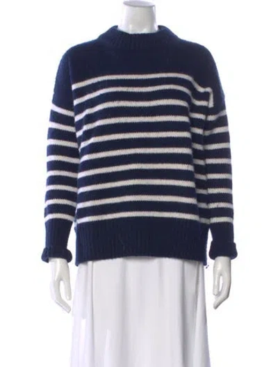Pre-owned La Ligne Wool Striped Sweater In Blue